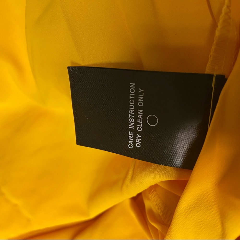 NBD X NAVEN | Macie Lace Dress Bright Mustard NEW - Picture 8 of 10